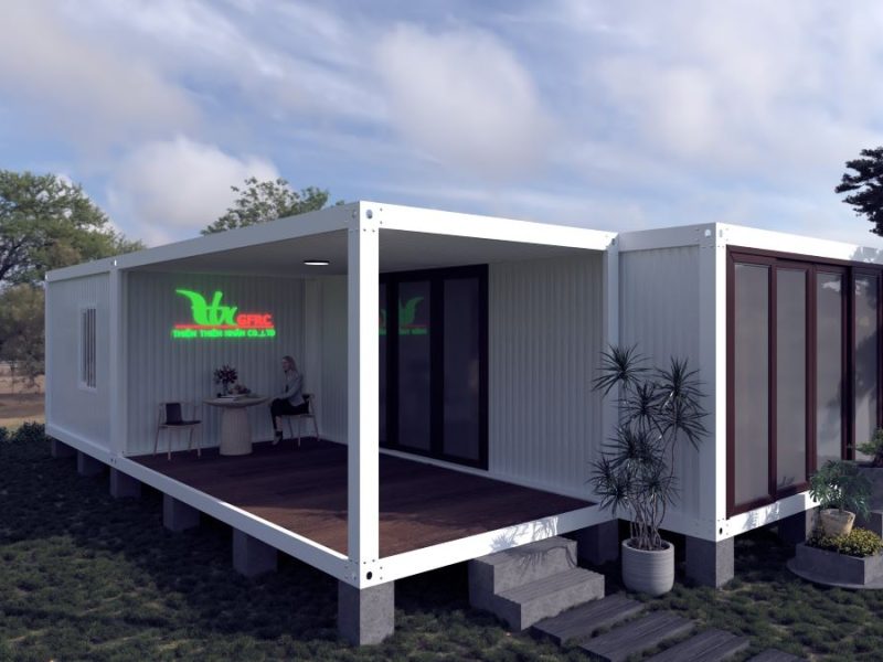 Homestay lắp ghép của BCD House làm từ vật liệu GFRC cực kỳ bền bỉ và chịu lực tốt