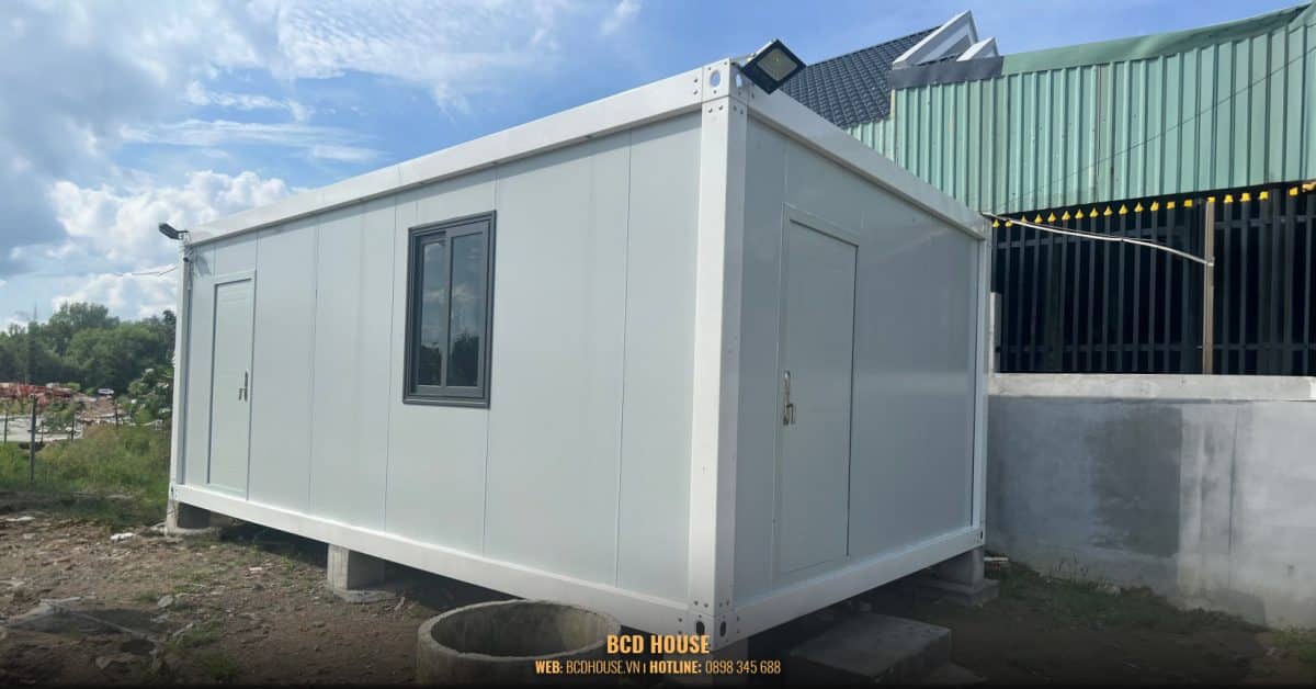 Mẫu nhà lắp ghép 20m2 BCD House có kết cấu chắc chắn, độ bền cao