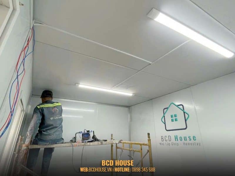 Sản phẩm nhà lắp ghép trên sân thượng