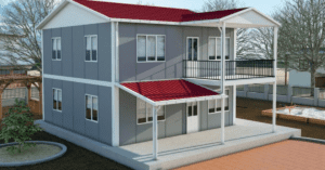 Mẫu nhà tiền chế lắp ghép 2 tầng