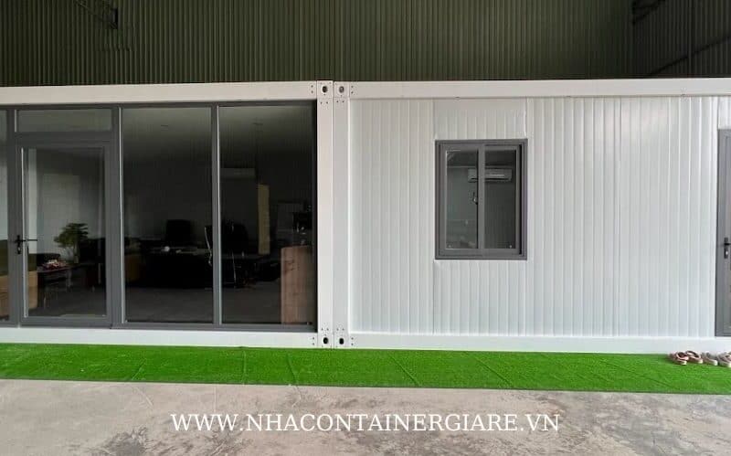 Văn phòng lắp ghép 18m2 có thiết kế hiện đại và tiện lợi