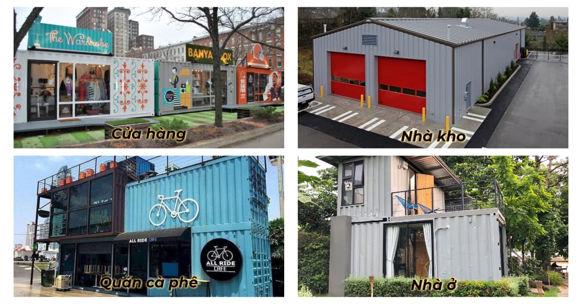 Kích thước container 20 feet các loại phổ biến dùng làm kho