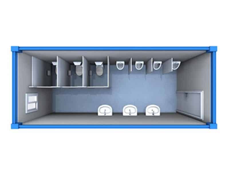 container toilet 20 feet 3