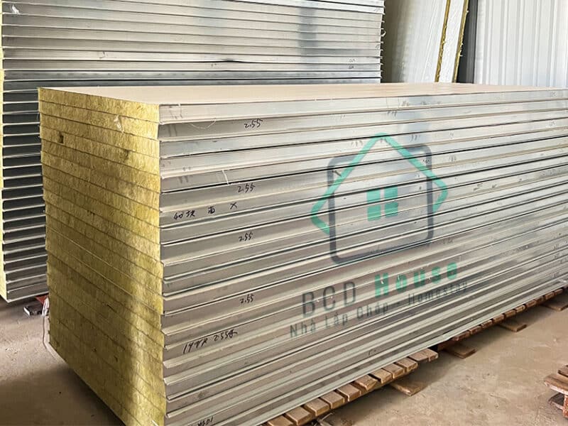 Tấm Panel Rockwool Chống Cháy