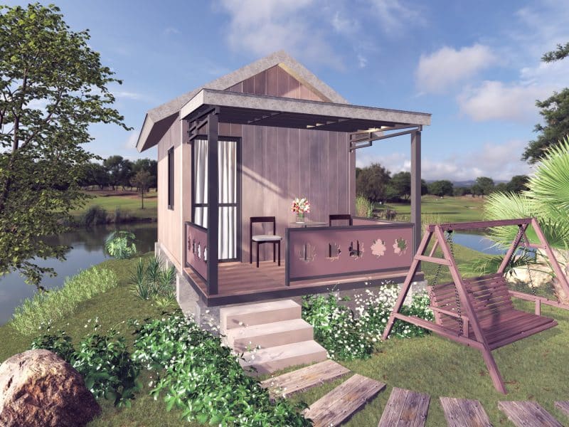 Trải nghiệm các mẫu nhà homestay lắp ghép 18m2 GFRC - Căn đơn