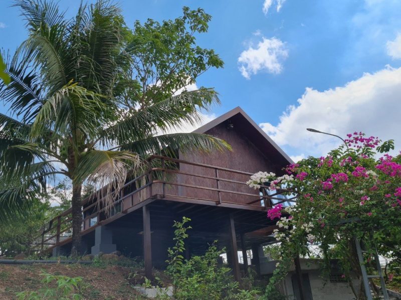 Homestay lắp ghép 49m2 GFRC được thiết kế để tối ưu hóa diện tích sử dụng