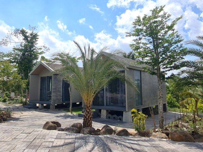 Homestay lắp ghép của BCD House làm từ vật liệu GFRC cực kỳ bền bỉ và chịu lực tốt